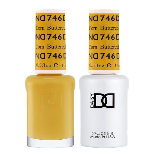 DND Gel Polish Set - Yellow Collection | UV/LED Gel Polish & Chip-Free Nail Lacquer Duo, 0.5 Fl Oz Each