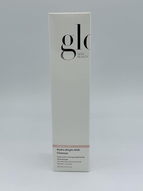 Glo Skin Beauty Hydra-Bright AHA Cleanser - Hydrating Exfoliating Face Wash with Lactic Acid | 6.7 Oz for All Skin Types