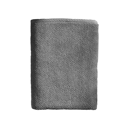 Dark Grey Bath Towel - 100% Cotton 54x27 Towel - Absorbent, Quick-Drying, Durable Bath Towels for Bathroom Decor - Low-Twist, Two-Ply Fibers (Dark Grey)