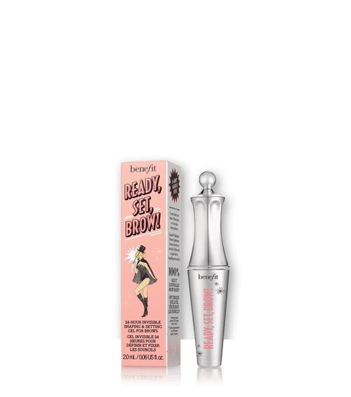 Benefit Ready Set Brow - 24 Hour Invisible Shaping & Setting Clear Gel for Brows | 0.23 Ounce