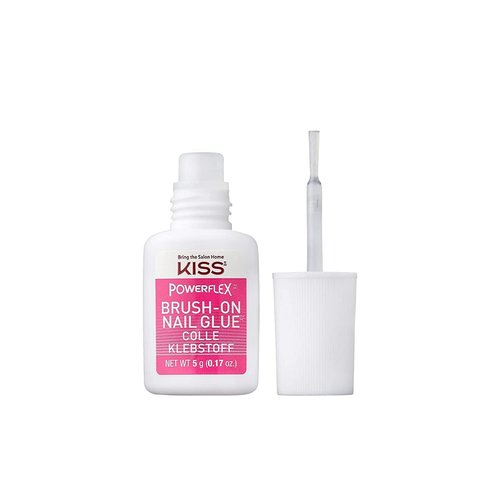 KISS Powerflex, Nail Glue for Press On Nails, Nail Bond, Includes 5g Brush-on Glue