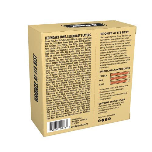 Ernie Ball Earthwood Custom Medium 80/20 Bronze Acoustic Guitar Strings, 12.5-56 Gauge (P02005) (Pack of 2)