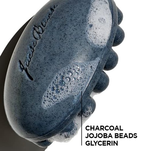 Jack Black Charcoal Body Bar - Exfoliating Massaging Soap for Deep Cleansing | 5 oz