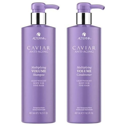 Alterna Haircare CAVIAR Anti-Aging Volume Shampoo & Conditioner 16.5 oz - Boosts Fine, Thin Hair Volume | Sulfate Free