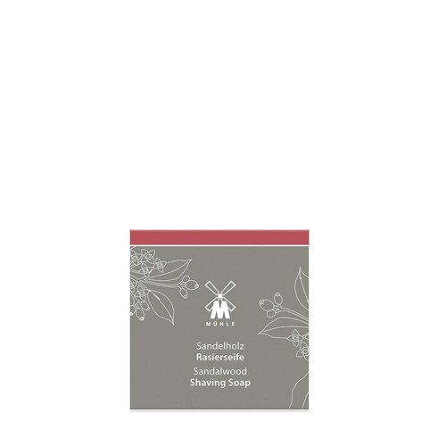 MÜHLE SHAVE CARE Sandalwood Shaving Soap - Anti-Inflammatory & Plant-Based with Aloe Vera | 65g