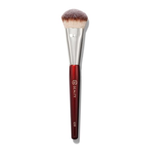 BK Beauty Brushes - 109 Mini Contoured Foundation Brush - Perfect for Liquid & Cream Foundations | Ideal for Bronzer, Blush & Highlighter