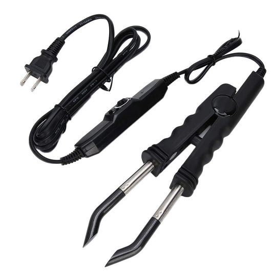 Hair Extension Connector Iron, Adjustable Temperature Hair ConnectorProfessional Hair Extensions Tool for Home and Salon Use Black US Plug 110V