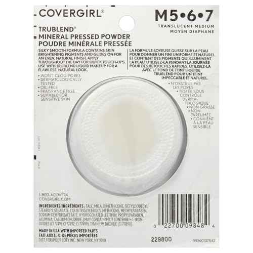 Covergirl Trublend Pressed Powder, 004 Translucent Medium , 0.39 Ounce (Pack of 1)