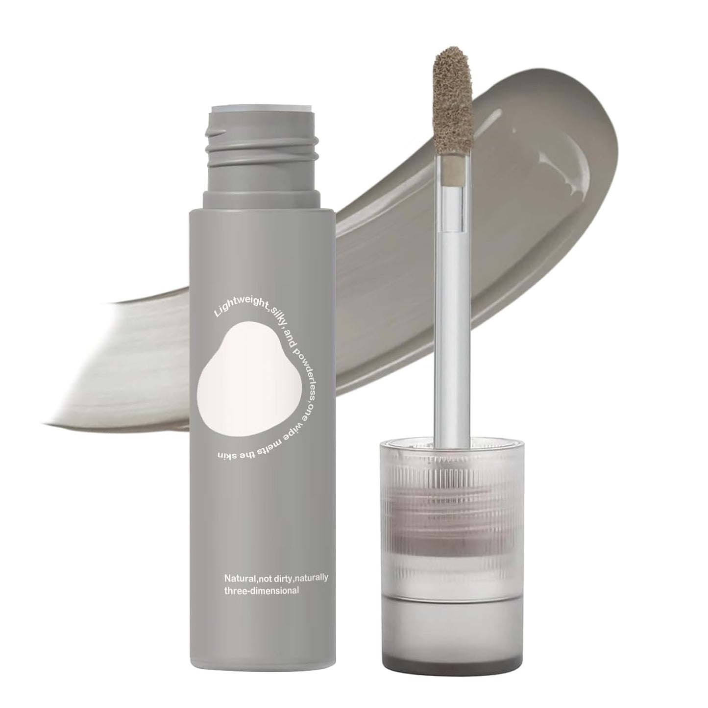 Skiennix Liquid Contour Stick - Cold Matte Grey Cream Bronzer for Blendable, Long-Lasting Makeup | Travel Size 102