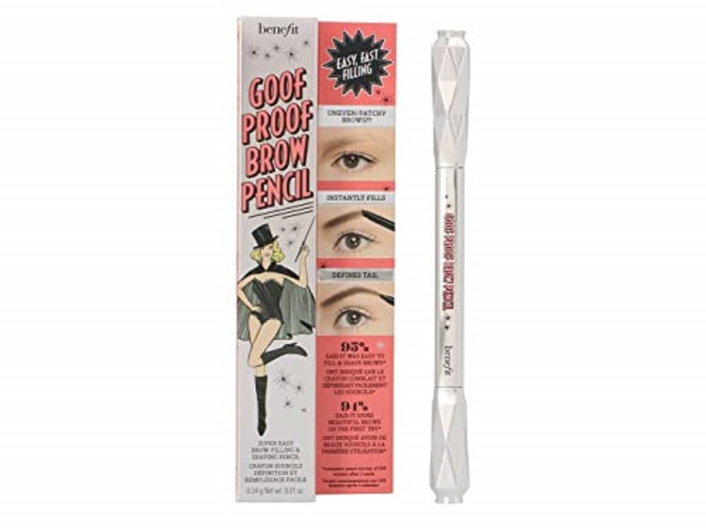 Benefit Goof Proof Brow Pencil - Effortless Eyebrow Shaping Tool | Shade 4 for Perfect Brows