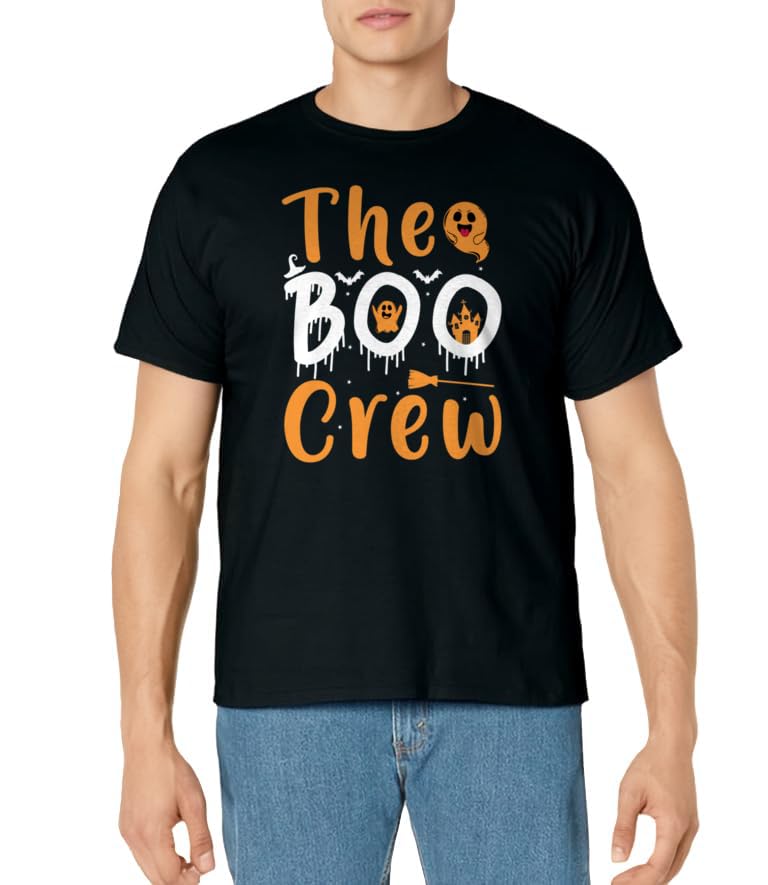 The Boo Crew Halloween Funny Ghost Costume T-Shirt