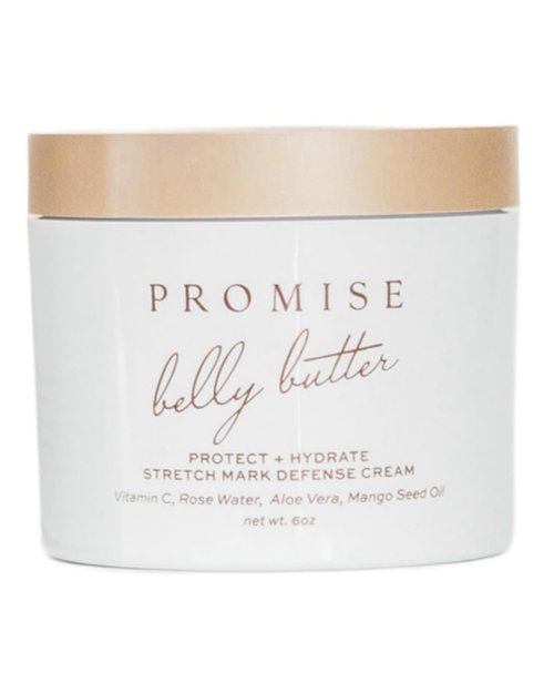 Promise Belly Butter - Stretch Mark Prevention Cream for Pregnancy | Deeply Hydrating Vegan Formula with Vitamin C & Shea Butter, 6 oz