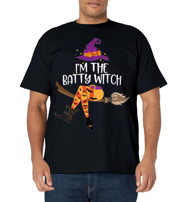 Im the Batty Witch Shirt Halloween Matching Group Costume T-Shirt