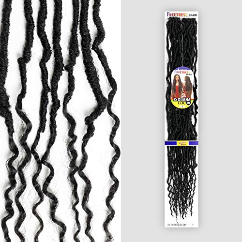 FreeTress Crochet Braids 2X Ghana Loc 30" (1-pack, 2)