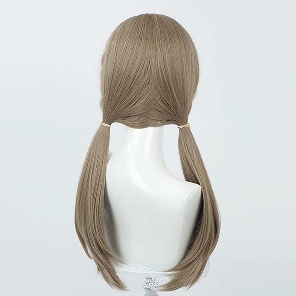 XiongXiongLe Qingque Wig Honkai Star Rail Cosplay Women Costume Long Straight Fried Dough Twists Pigtail Brown Hair Wigs for Girls Cos Party Halloween Christmas Comic Con(Qingque)