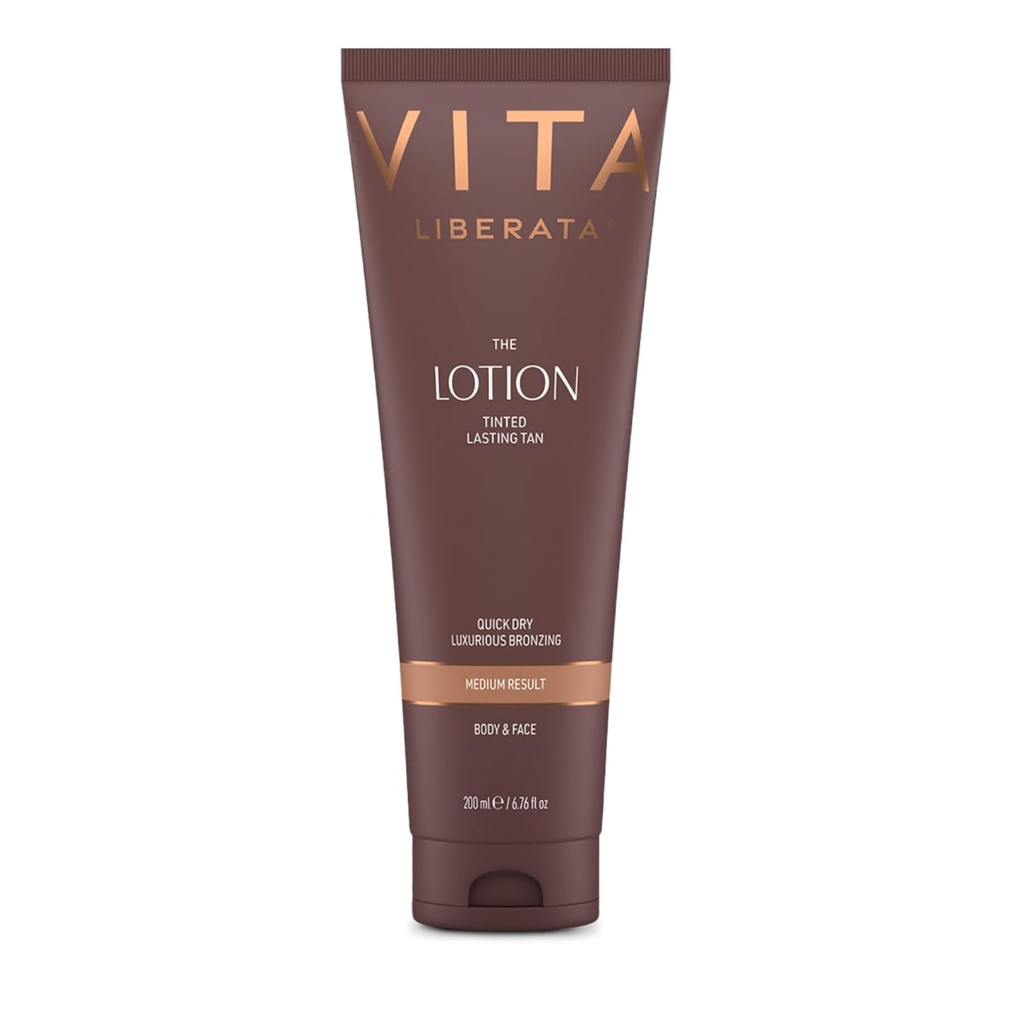 Vita Liberata Fabulous Gradual Tanning Lotion - Medium Tinted Tan for Face & Body | Quick-Drying with Hyaluronic Acid, 6.76 fl oz