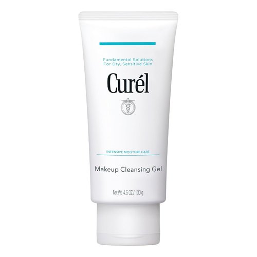 Curel Cleansing Gel - Waterproof Eye Makeup Remover & Gentle Facial Cleanser for Sensitive Skin | 4.5 Oz