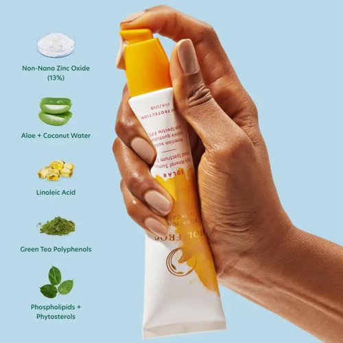 Holifrog Solar Daily Mineral Sunscreen - Broad Spectrum SPF 30 | 60ml (2.1 Fl Oz) for Daily Protection