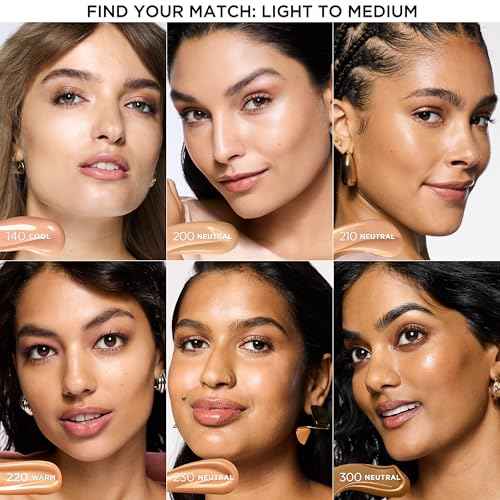 L'Oreal Paris Lumi Le Glow Skin Tint, Lightweight Water-Based Tinted Serum with Foundation-Like Coverage, Glow Illuminator, Neutral 200, 0.85 Fl Oz