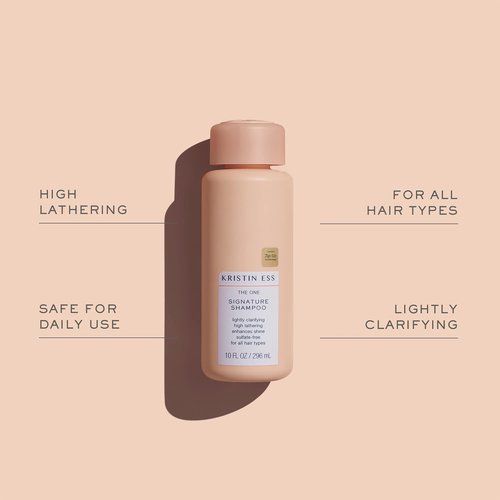 Kristin Ess Hair Signature Salon Shampoo & Conditioner Set - Sulfate Free, Color Safe, Vegan | Moisture & Shine, Pear Fragrance