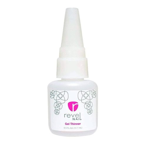 Revel Nail Dip Powder Liquid Set - Base Coat, Activator, Finish Gel & Thinner | 0.5oz Made in USA