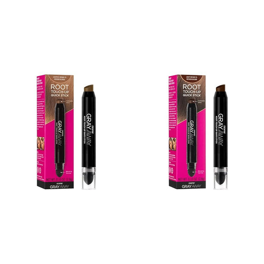 Everpro Gray Away Root Touchup Quik Stk Lightest Brown/Medium Blonde and Light Brown Hair Dye Sticks, 0.10oz and 0.1oz