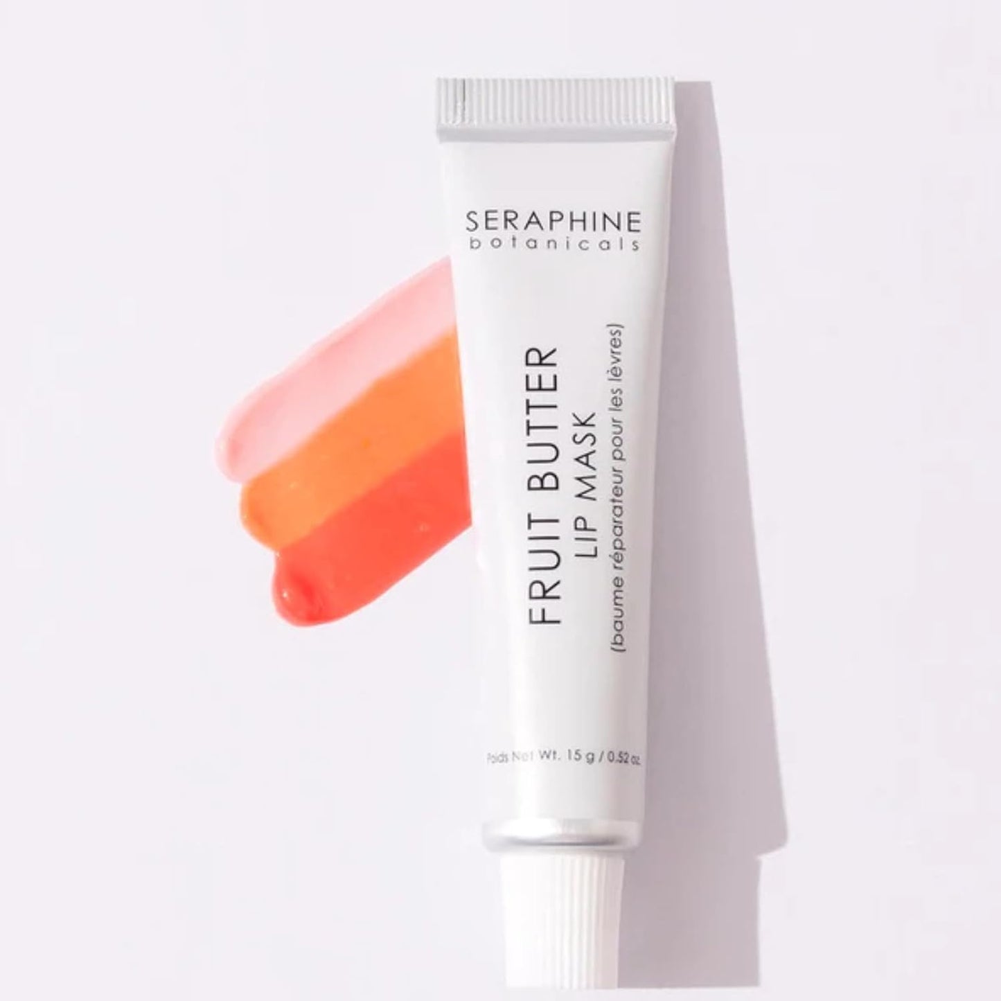 Seraphine Botanicals Restorative Lip Mask - Overnight Gel Balm with Shea Butter & Jojoba Oil | Vegan, 0.51oz