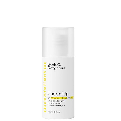 Geek & Gorgeous – Cheer Up Exfoliating Liquid with Mandelic & Salicylic Acid – Refines Pores & Improves Texture – 1 oz