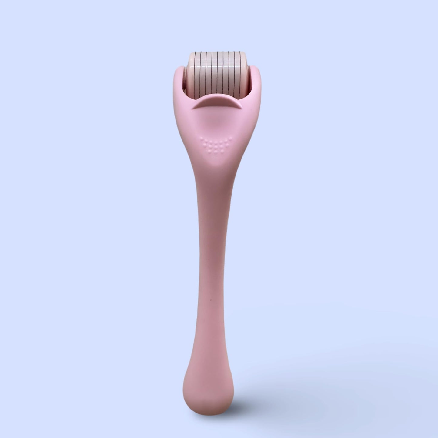 Derma Roller Microneedling Roller, 0.25mm Stainless Steel, Roller for Face, Beard, Hair, Body, Microneedle Derm Stamp with Storage Case | For Women and Men | (Matte Baby Pink)