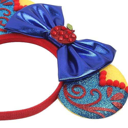 zhezesmila Toy Story Mic Ears Headband Toy Inspired Mouse Ears Scrunchies for Women Hair Accessories Cosplay Party Decorations