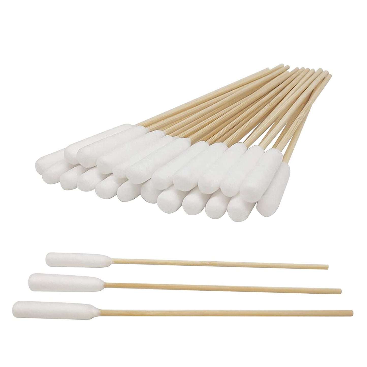 Skiennix Cotton Swabs - 6 Inch Ear Cleaning Tools for Medium & Large Pets | 100 Pack