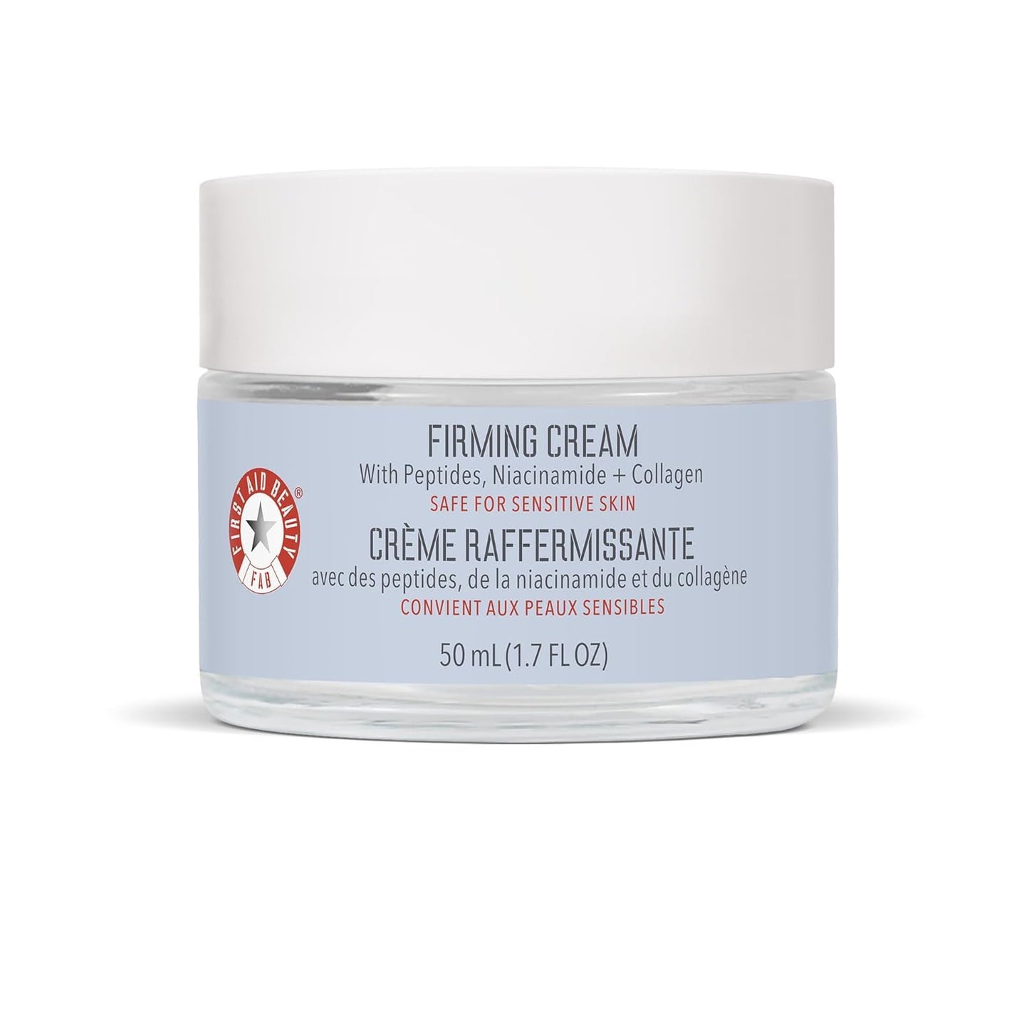 First Aid Beauty Firming Collagen Cream - Anti-Aging Day & Night Moisturizer with Peptides & Niacinamide | 1.7 fl oz