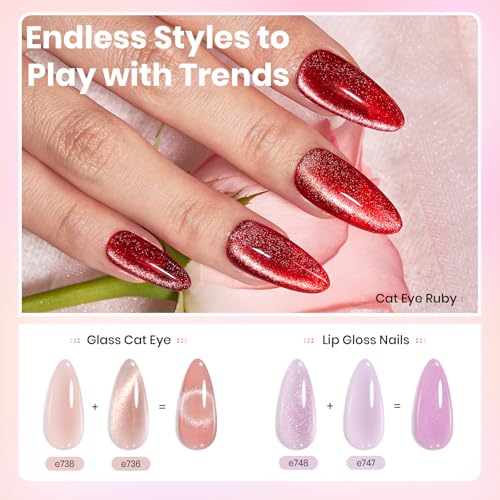 Beetles Summer Gel Nail Polish Set, 20 Colors Pastel Neon Pink Yellow Green Blue White Glitter Gel Nail Polish Kit Base Coat Matte Glossy Top Coat Soak off Uv Gift for Women