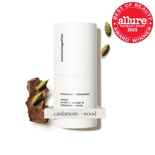 Evolve Together Aluminum-Free Natural Deodorant | Vetiver & Cedarwood Scent | Soothes Skin, Vegan | 1.69 Oz