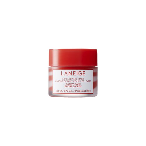 LANEIGE Lip Sleeping Mask Candy Cane: Nourish, Hydrate, Vitamin C, Murumuru & Shea Butter, Antioxidants, Flaky, Dry Lips