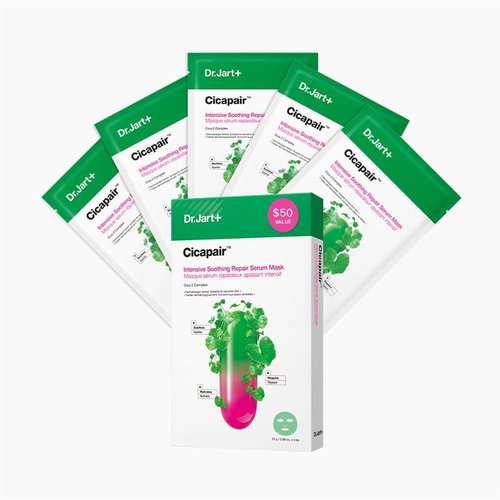 Dr.Jart+ Cicapair Serum - Soothing Korean Face Mask for Redness Relief | Centella Asiatica | Sheet Mask