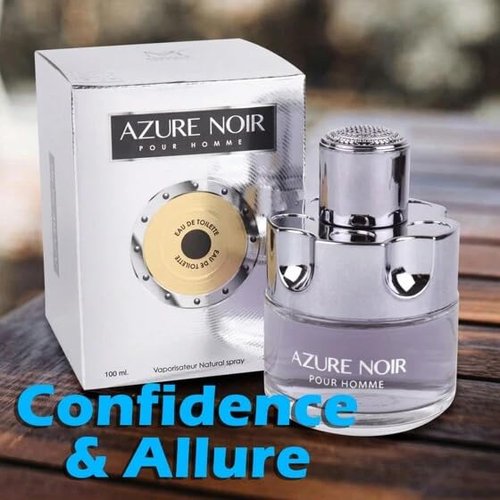 AZURE NOIR POUR HOMME Cologne - Long Lasting Eau de Toilette Fragrance for Men | 3.4oz/100ml Natural Spray
