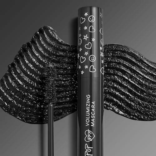 ColourPop BFF Mascara - Volumizing, Lifting & Lengthening Mascara - Buildable Black Mascara with a Twisted, Nylon Fiber Brush - Cruelty Free Eye Makeup - Black on Black (.24 fl oz)