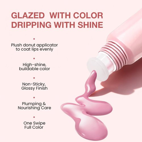 FeiCuiYun Tinted Lip Balm - Ultra-Hydrating Vegan Lip Gloss for Sheer Shine & Soft Lips | Light Pink