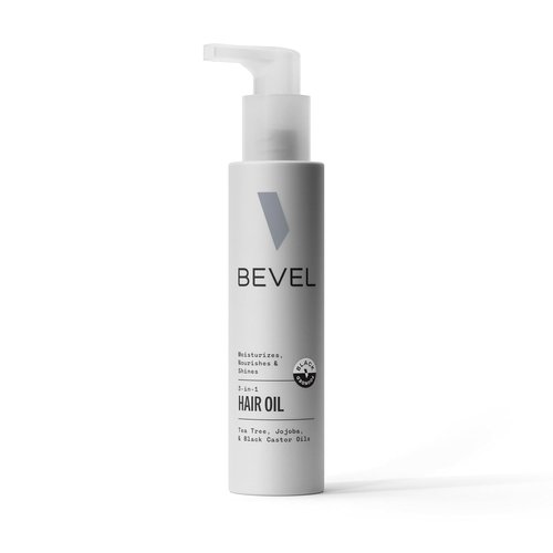 Bevel Essentials 3-in-1 Hair & Scalp Styling Oil - Nourishing Formula for Curly Hair, 3.4 fl oz