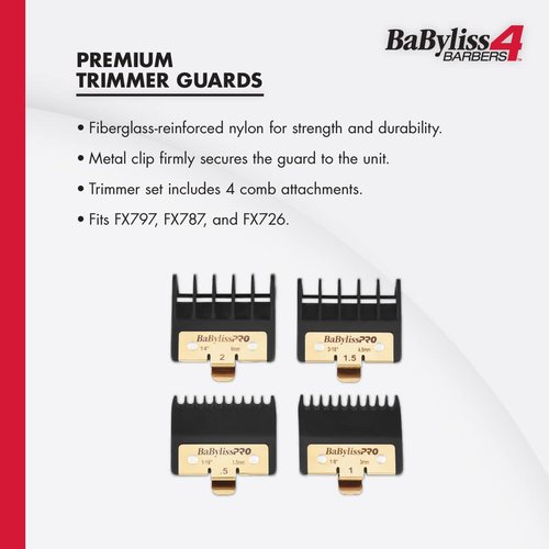 BaBylissPRO Trimmer Guards - Premium Quality for FX797, FX787 & FX726 Models
