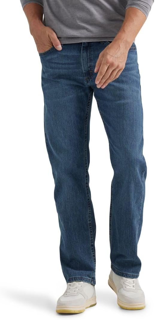 Wrangler Authentics Men's Comfort Flex Waist Jeans - Regular Fit, Versatile Style, Classic Denim