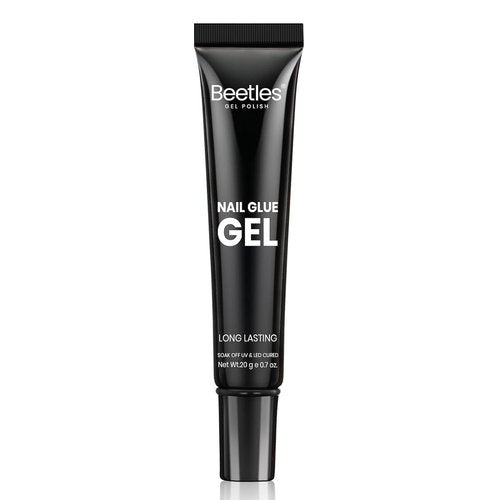Beetles Nail Glue Gel Hands-Free, 20g Tipex Solid Nail Glue Gel for Acrylic Nails Extension, Press On Nails, 3D Nail Art, Soak off UV & LED, Beginner Friendly Long Lasting DIY Home Manicure