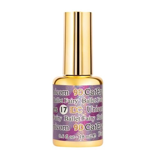 DND DC 9D Cat Eye Gel Polish - Smoothie Unicorn Creamy Collection | #17 Ballet Fairy, 0.6 OZ