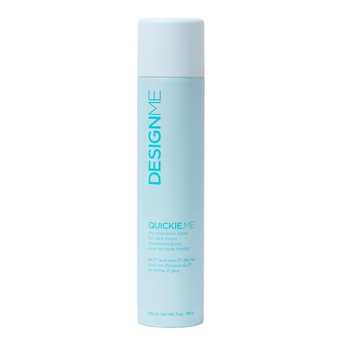 Design.Me QUICKIE.ME Dry Shampoo For Dark Tones | Instantly Refreshes, Absorbs Oils | Root-Lifting Formula with Rice Starch | Residue-Free Waterless Spray for Brown, Black, Dark & Red Hair