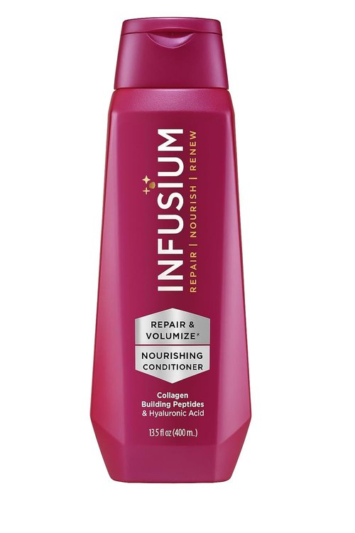 Infusium Repair And Volumize Conditioner - Collagen & Hyaluronic Acid Formula - Reduces Frizz & Adds Volume - 13.5 oz