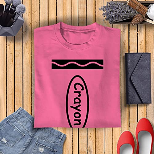 Veracco® Crayon Funny T-Shirts – Halloween Shirt for Women Girls Cool Halloween Costumes Adult Crayon Costume White