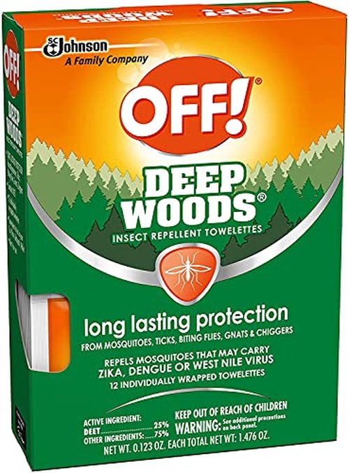 OFF! Deep Woods Towelettes Multi-Packs (12 Count (Pack of 1))