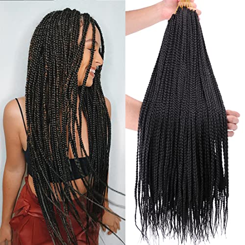 24 Inch 6 Packs/lot 100G/Pack 3X Senegalease Box Braids Crochet Hair Extensions Jumbo Box Braiding Hair