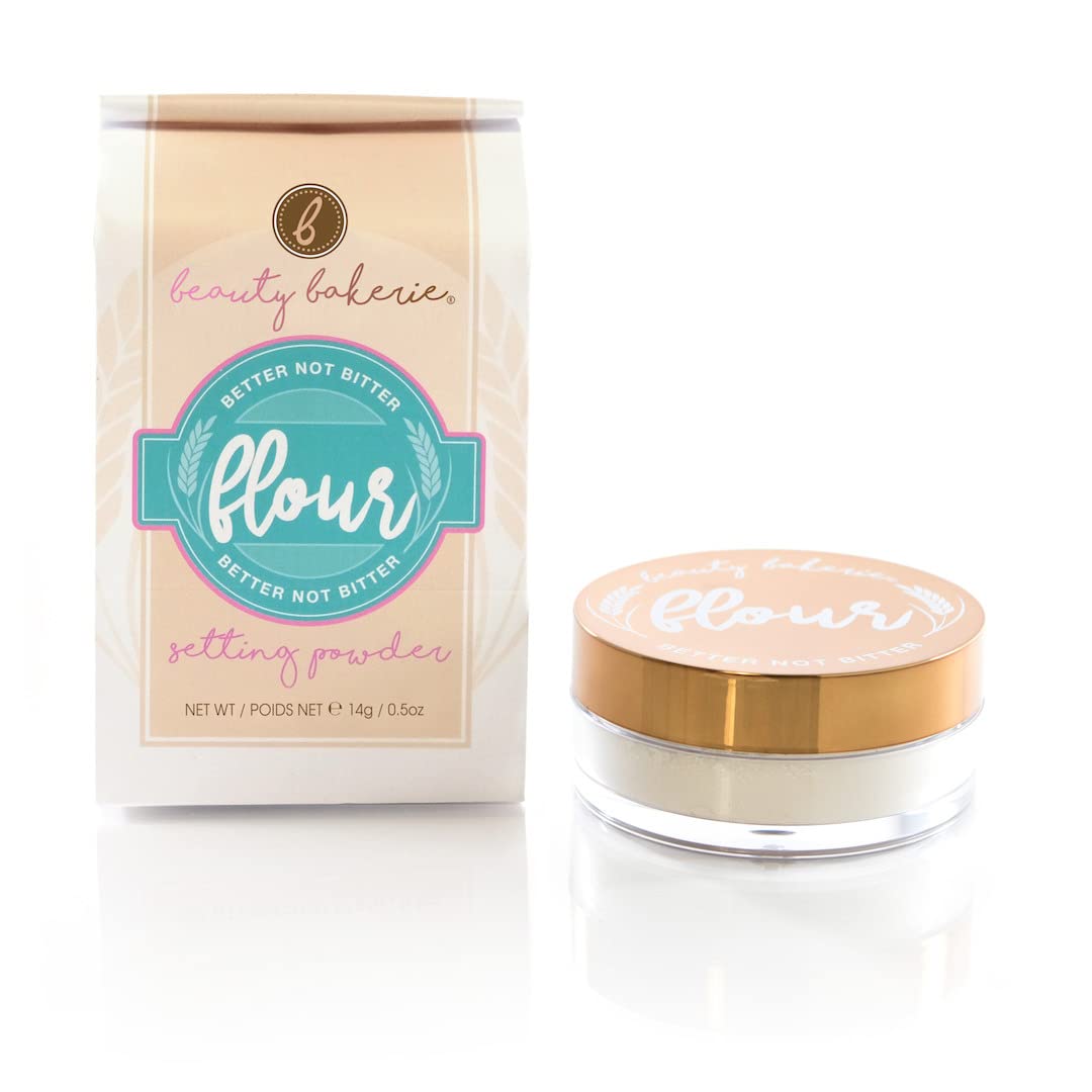 Beauty Bakerie Flour Setting Powder - Long-Lasting Matte Finish for Oily Skin | 0.5oz Oat (Translucent)